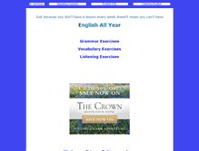 Tablet Screenshot of englishallyear.com